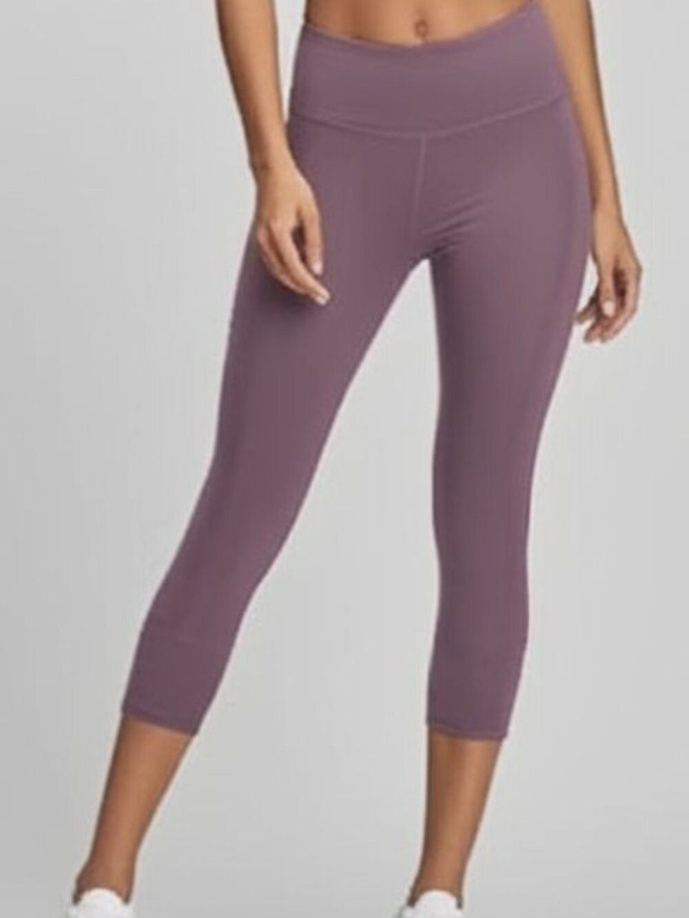 X by Gottex High Rise Crop Leggings | Size Small Lavender Purple Workout Pants